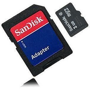 SanDisk 2GB MicroSD Card LG Optimus Black Accessories
