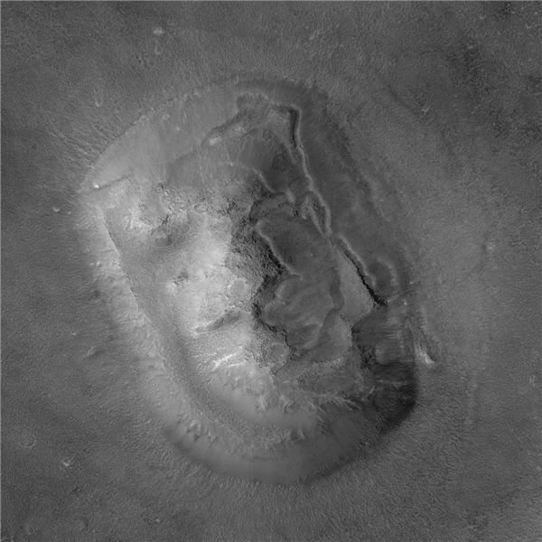 The Face on Mars: 2001 Mars Global Surveyor Image