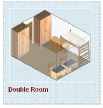 double room with decked beds