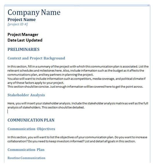 One Page Project Summary Template from img.bhs4.com