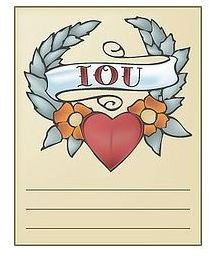 Free Printable IOU Certificates