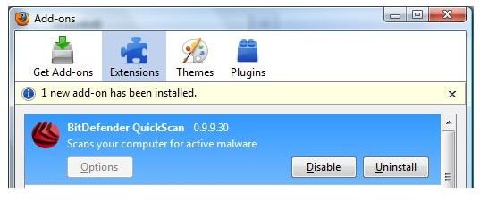 BitDefender QuickScan for Firefox