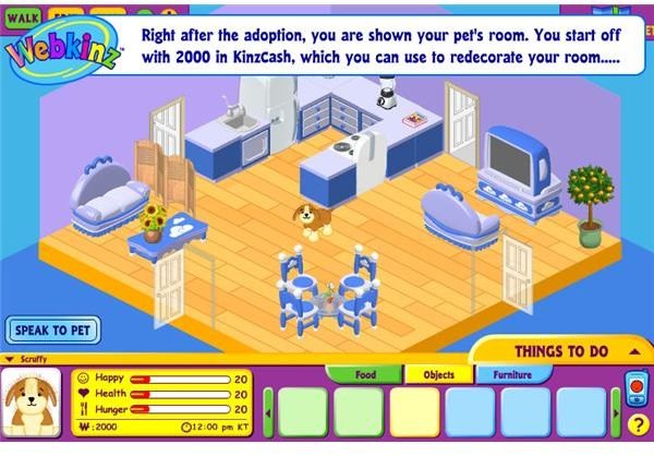 Webkinz Interface