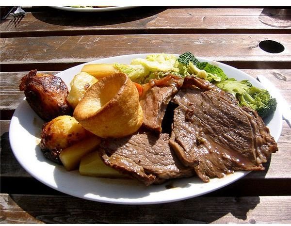 Sunday roast beef at a picnic.