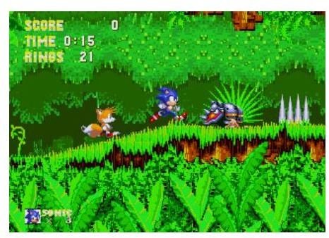 Sonic 3 manages to show off more color and detail than previous games in the series.