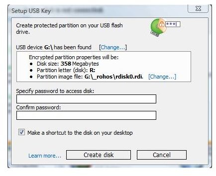 setup USB key