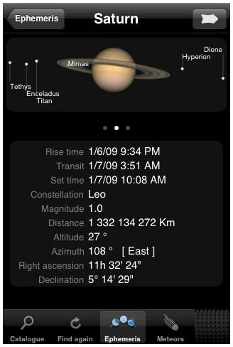 Starmap Saturn Detail