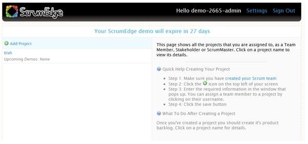 Scrum Edge is not the easiest program to use, but they do try to simplify things for users.