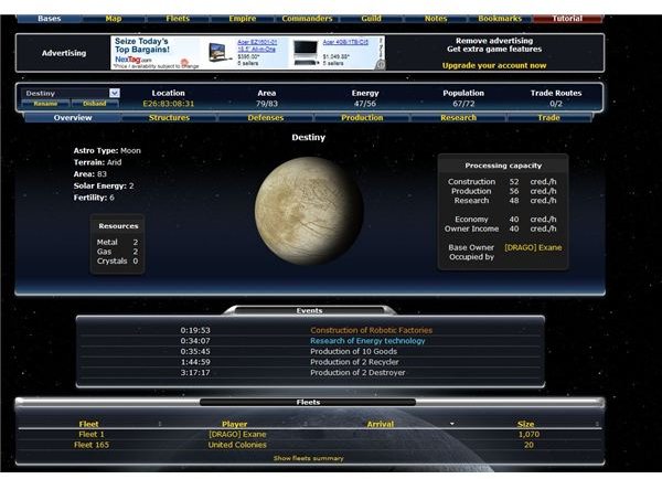 astro empires calculator