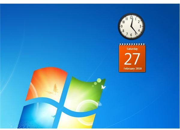 Gadgets on the Windows 7 Desktop