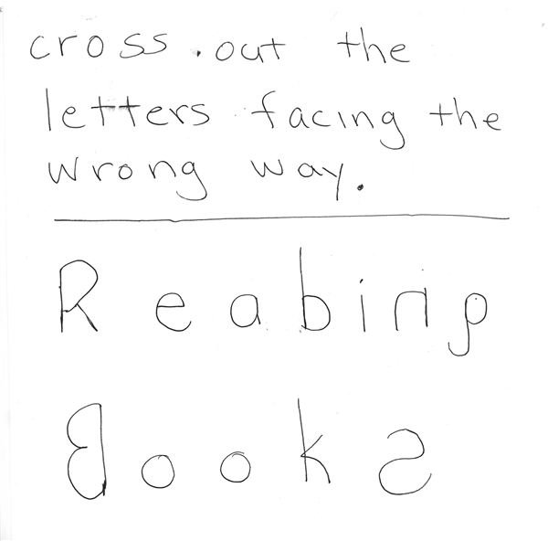 Cross out reversed letters