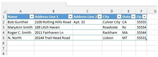 ow to mail merge from excel spreadsheet