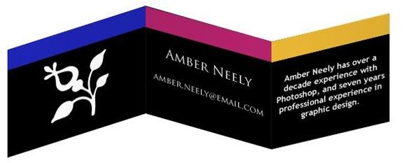 Folded Business Card