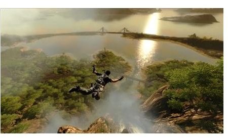 Base Jump in Just Cause 2