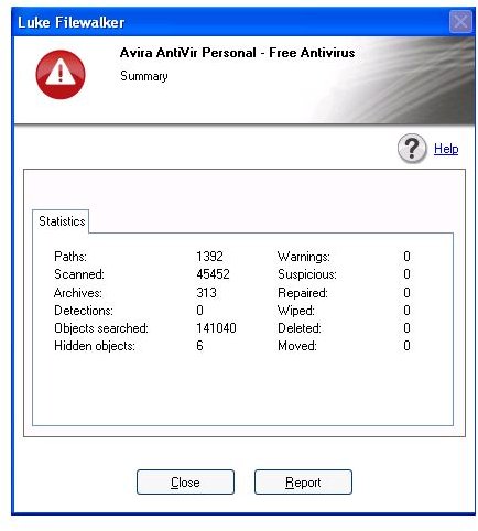 Free antivirus and trojan removers: AntiVir 10