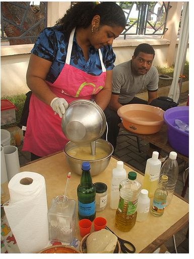 Mixing soap