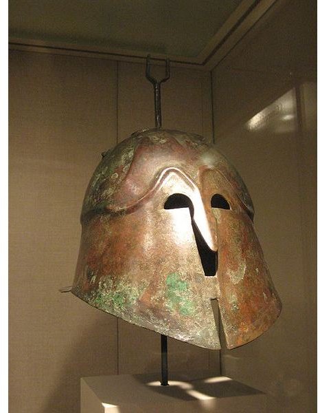 Ancient Greek Bronze Helmet