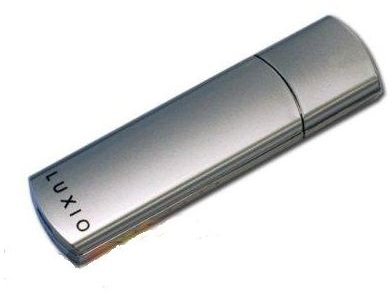 Super Talent Luxio 64 GB USB flash drive silver case