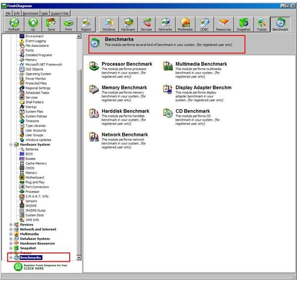 FreshDiagnose - Benchmarks