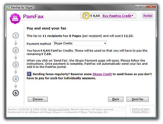 send pamfax through gmail