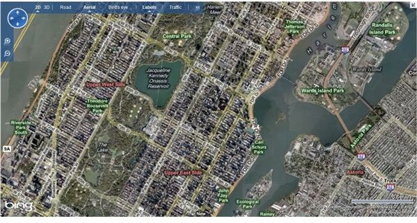 Bing Maps Aerial View