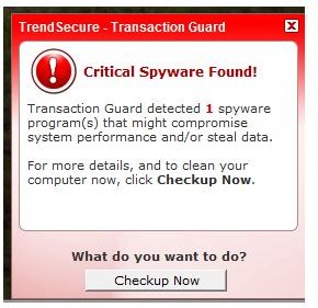 Spyware Detection Alert