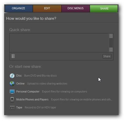 Sharing Videos with Premiere Elements 7