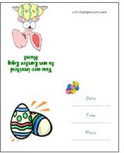 Easter egg party invitation template