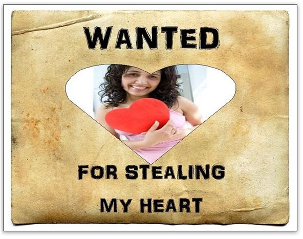 Heart Thief: Wanted Poster Template
