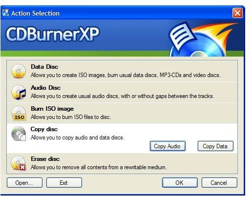 CDBurnerXP Free Blu Ray Software