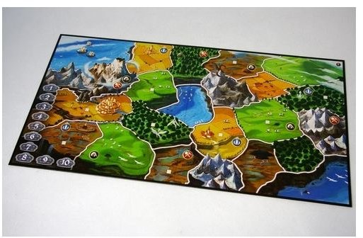 Two player board for Small World