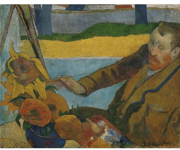 Van Gogh Painting Sunflowers by Gauguin