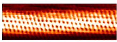 This is an STM Atomically Resolved Image Showing the Structure of a Nanotube
