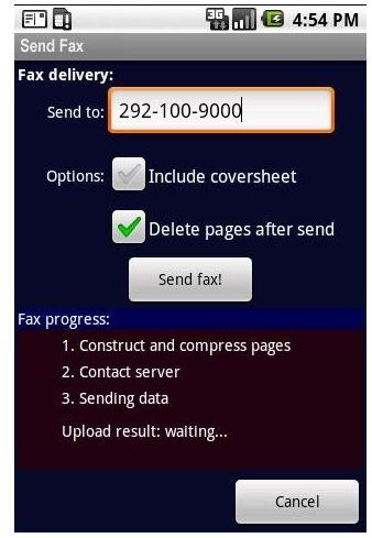 Mobile Fax Free Android App