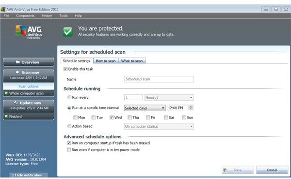 AVG AntiVirus 2011 Guide - How to Setup AVG AntiVirus 2011 Regular Scans