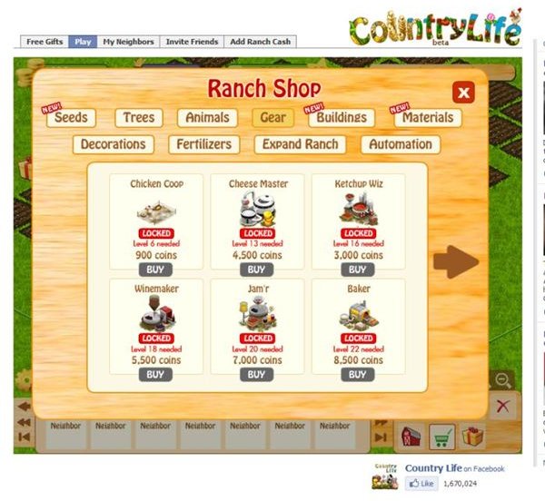 Farming Guide to Country Life - Facebook Game