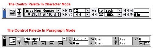 PageMaker 7.0 Tutorial: How to Use the Control Palette