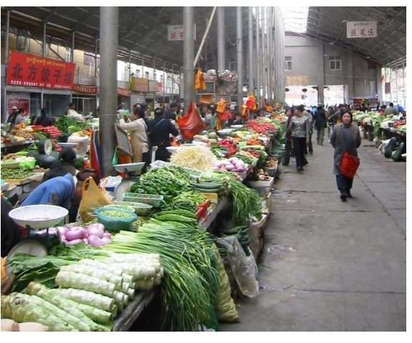 The farmer&rsquo;s market near the Potala in Lhasa