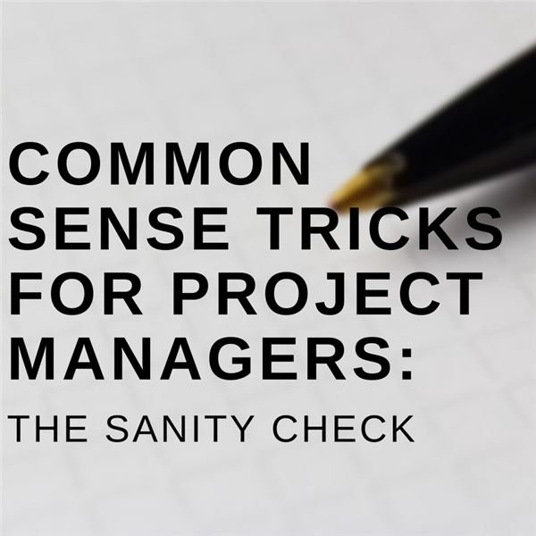 Time for a Sanity Check: Project Management Strategies