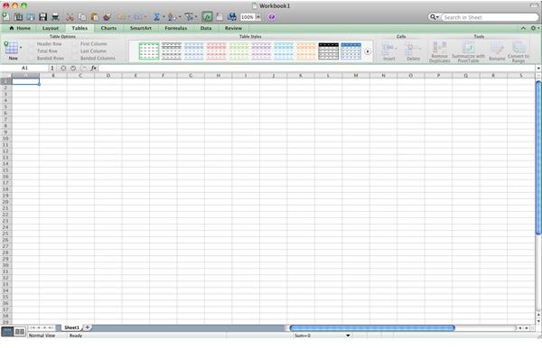 excel for mac developer setting