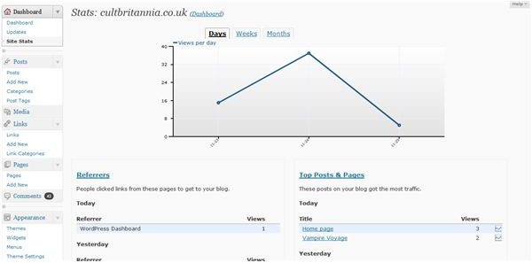 The native WordPress stats tool.