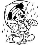 Mickey Mouse coloring page (From Disney Stationary)