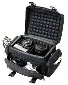Nikon D5000 12.3MP DX Digital SLR Camera Carrying CaseCrown Protective Premium Air Cell System Camera Bag