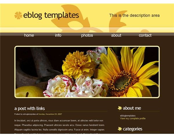 Nature&rsquo;s Charm Blogger Template