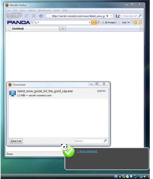 Trojan Banker Detected by Panda Cloud AV free