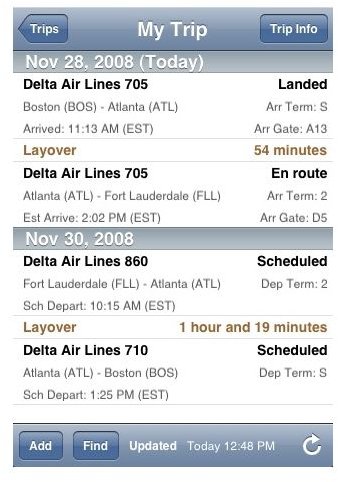 Flight Update