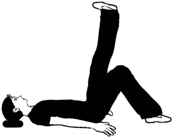 Hamstring Stretch Arms Relaxed