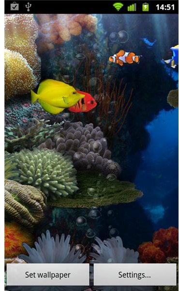 Aquarium Interactive Wallpaper