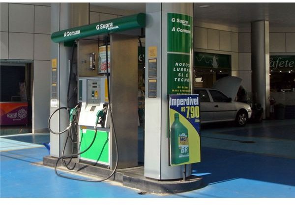 Gas Station at Sao Paulo, Brazil that Provides Ethanol