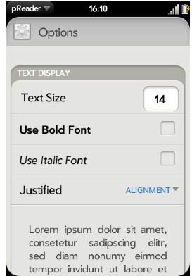 pReader-font-selections